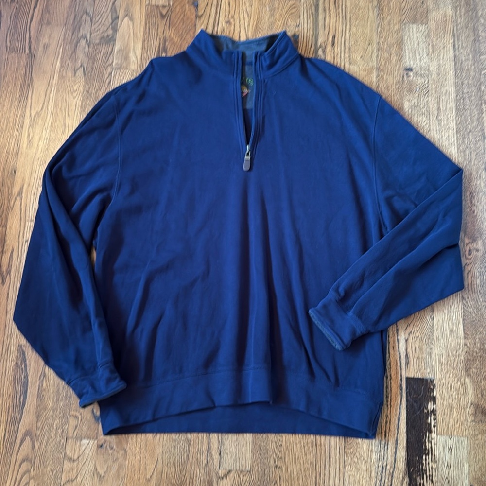 Orvis XXL Navy Half Zip Pullover - Picture 1 of 3